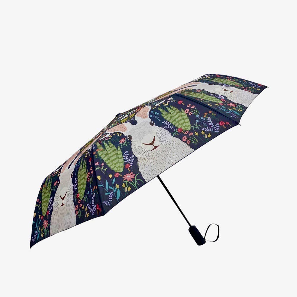 Garden of Bunny Rabbits Umbrella | The Nancy Smillie Shop - Art, Jewellery & Designer Gifts Glasgow Scotland