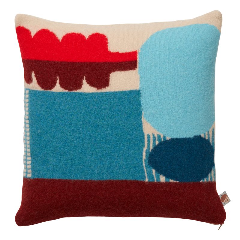 Blue Koyo Cushion - The Nancy Smillie Shop - Art, Jewellery & Designer Gifts Glasgow