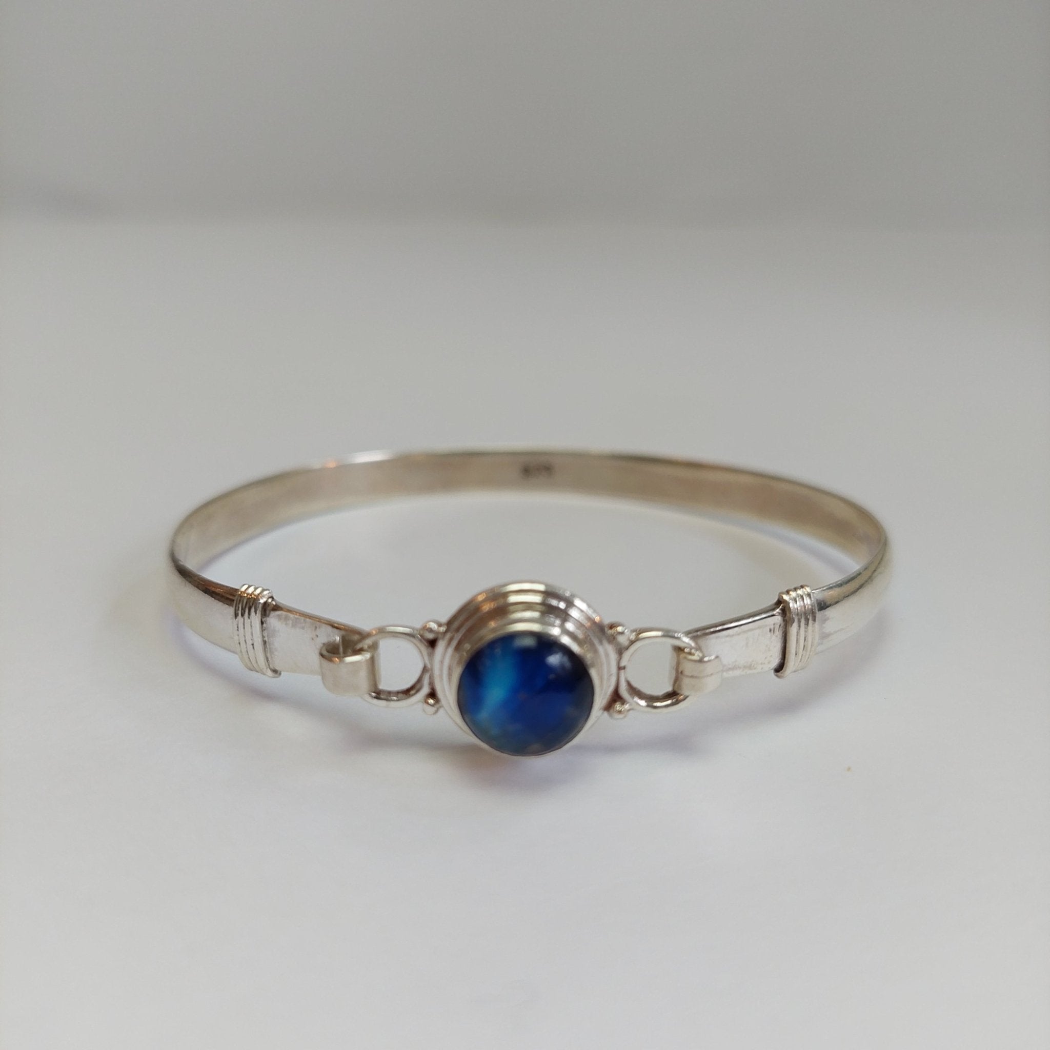 Blue Moonstone Bangle - The Nancy Smillie Shop - Art, Jewellery & Designer Gifts Glasgow