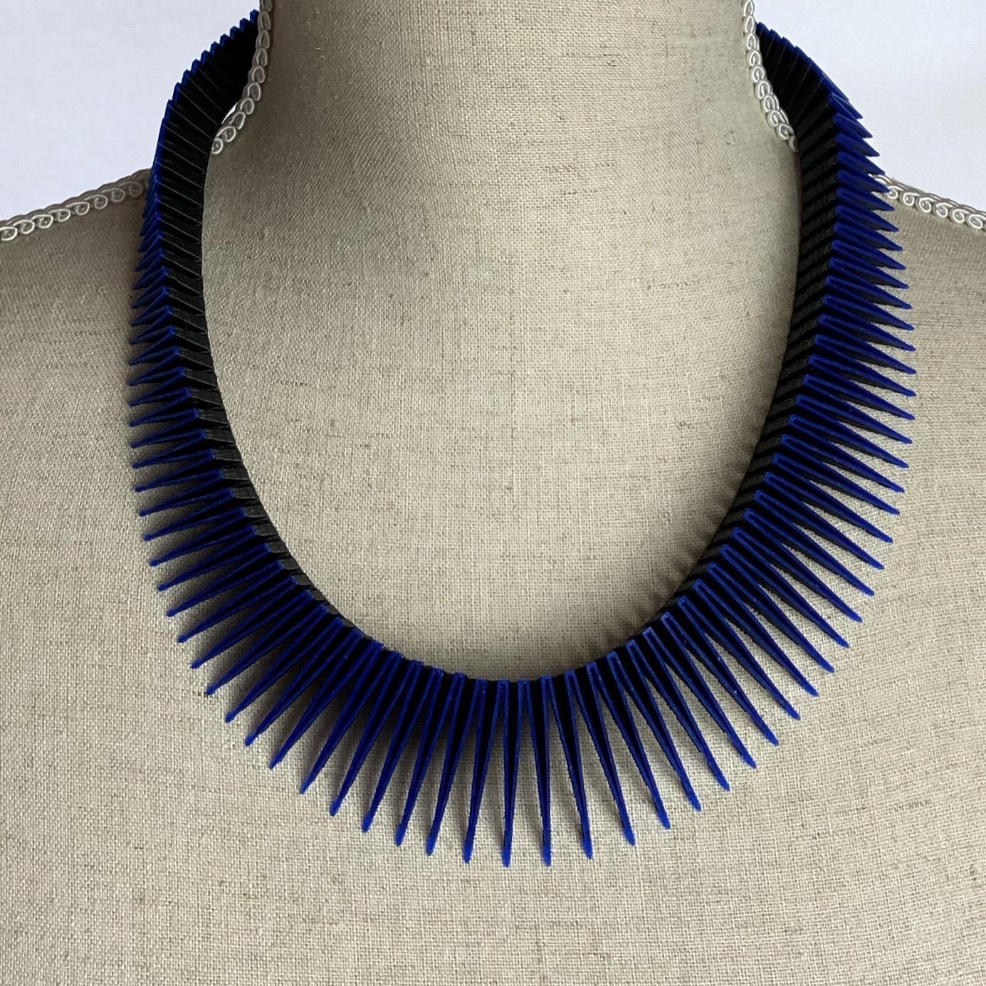 Blue on Black Serpent Necklace - The Nancy Smillie Shop - Art, Jewellery & Designer Gifts Glasgow