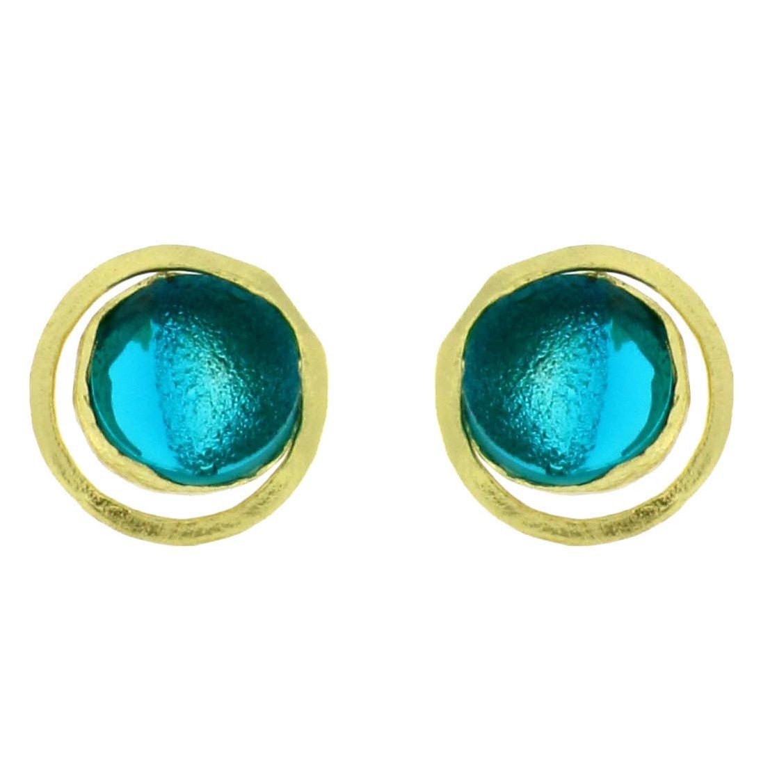 Blue Resin Earrings - The Nancy Smillie Shop - Art, Jewellery & Designer Gifts Glasgow