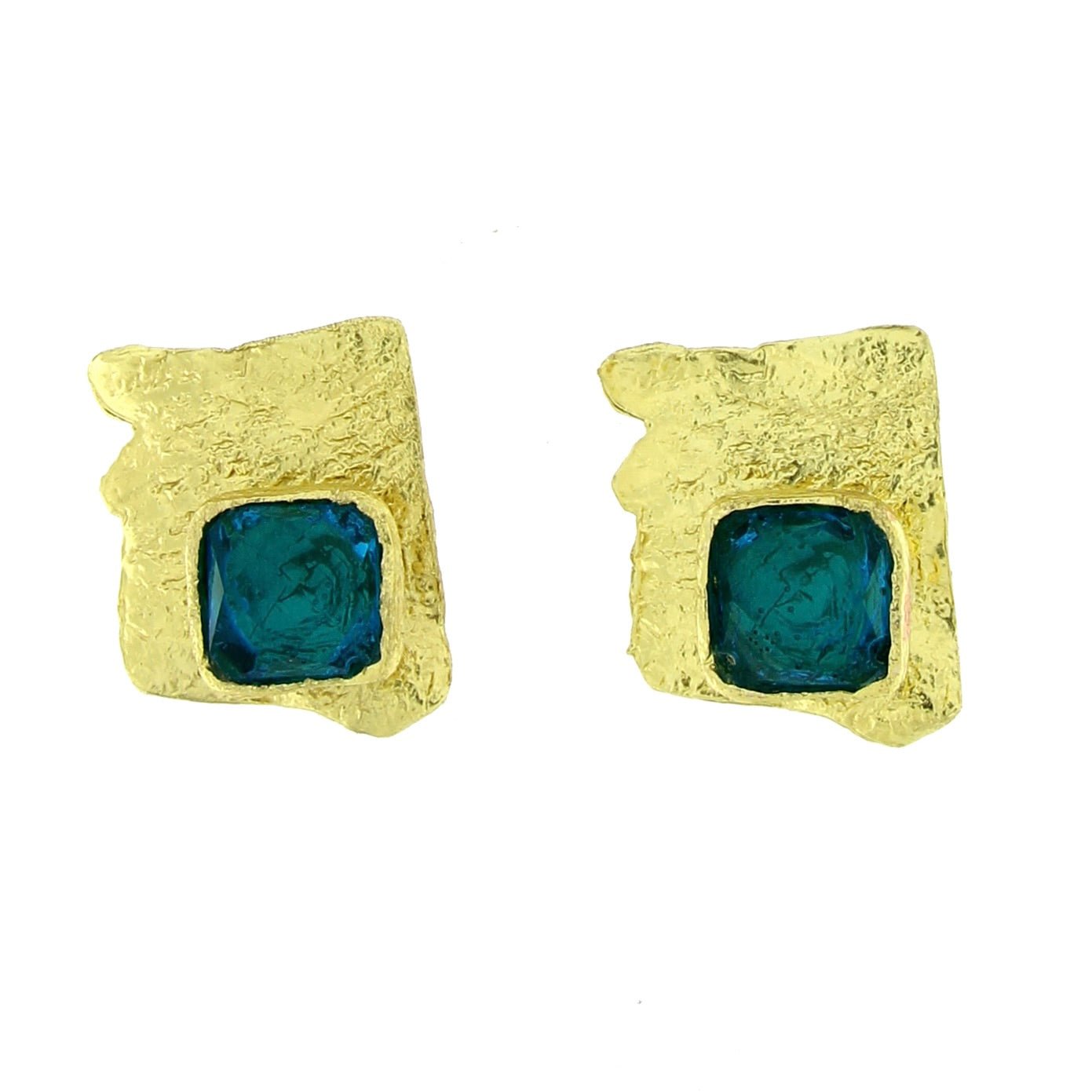 Blue Resin Earrings - The Nancy Smillie Shop - Art, Jewellery & Designer Gifts Glasgow