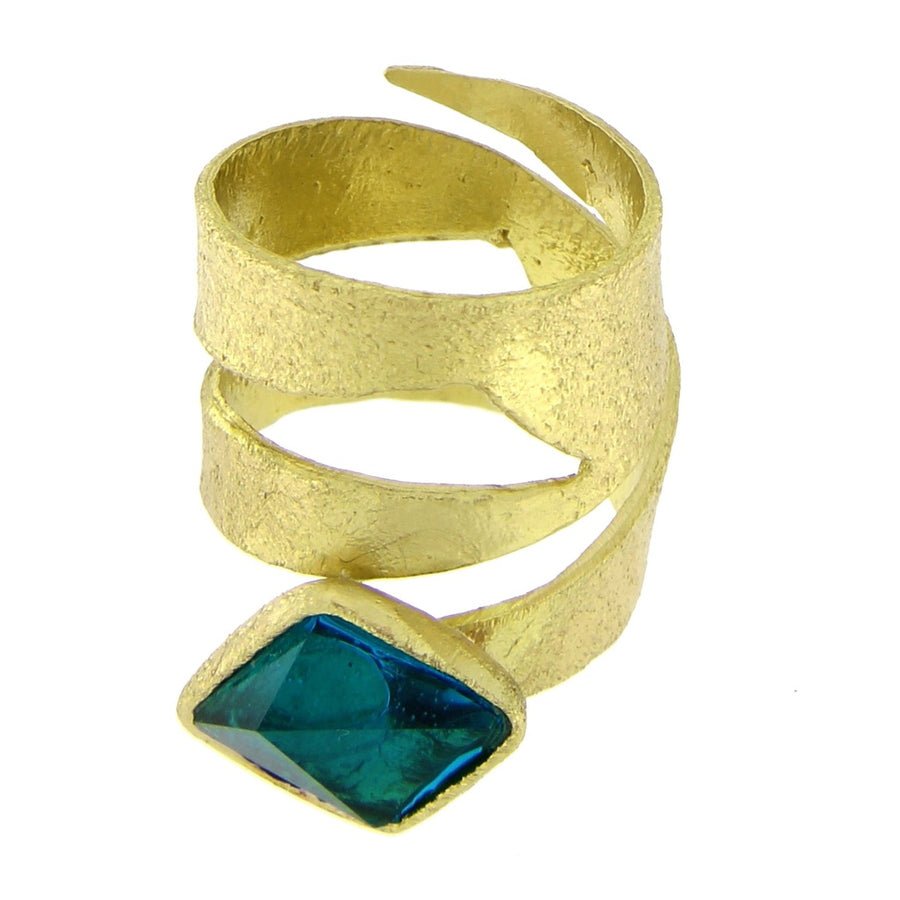 Blue Stone Loop Ring - The Nancy Smillie Shop - Art, Jewellery & Designer Gifts Glasgow