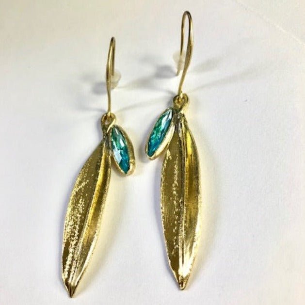 Bronze Aqua Earrings - The Nancy Smillie Shop - Art, Jewellery & Designer Gifts Glasgow