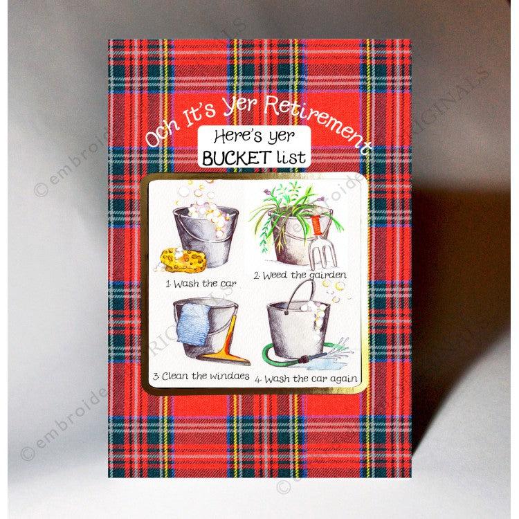 Bucket List Retirement Card - The Nancy Smillie Shop - Art, Jewellery & Designer Gifts Glasgow