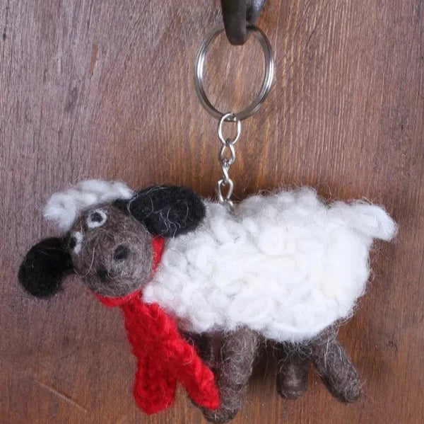 Kevin the Lamb Keyring | The Nancy Smillie Shop - Art, Jewellery & Designer Gifts Glasgow Scotland