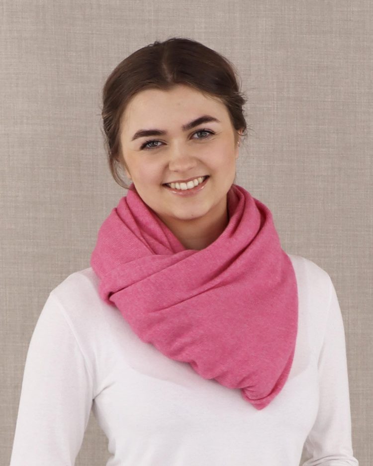 Cashmere Rose Pink Cashmere Blend Poncho - The Nancy Smillie Shop - Art, Jewellery & Designer Gifts Glasgow