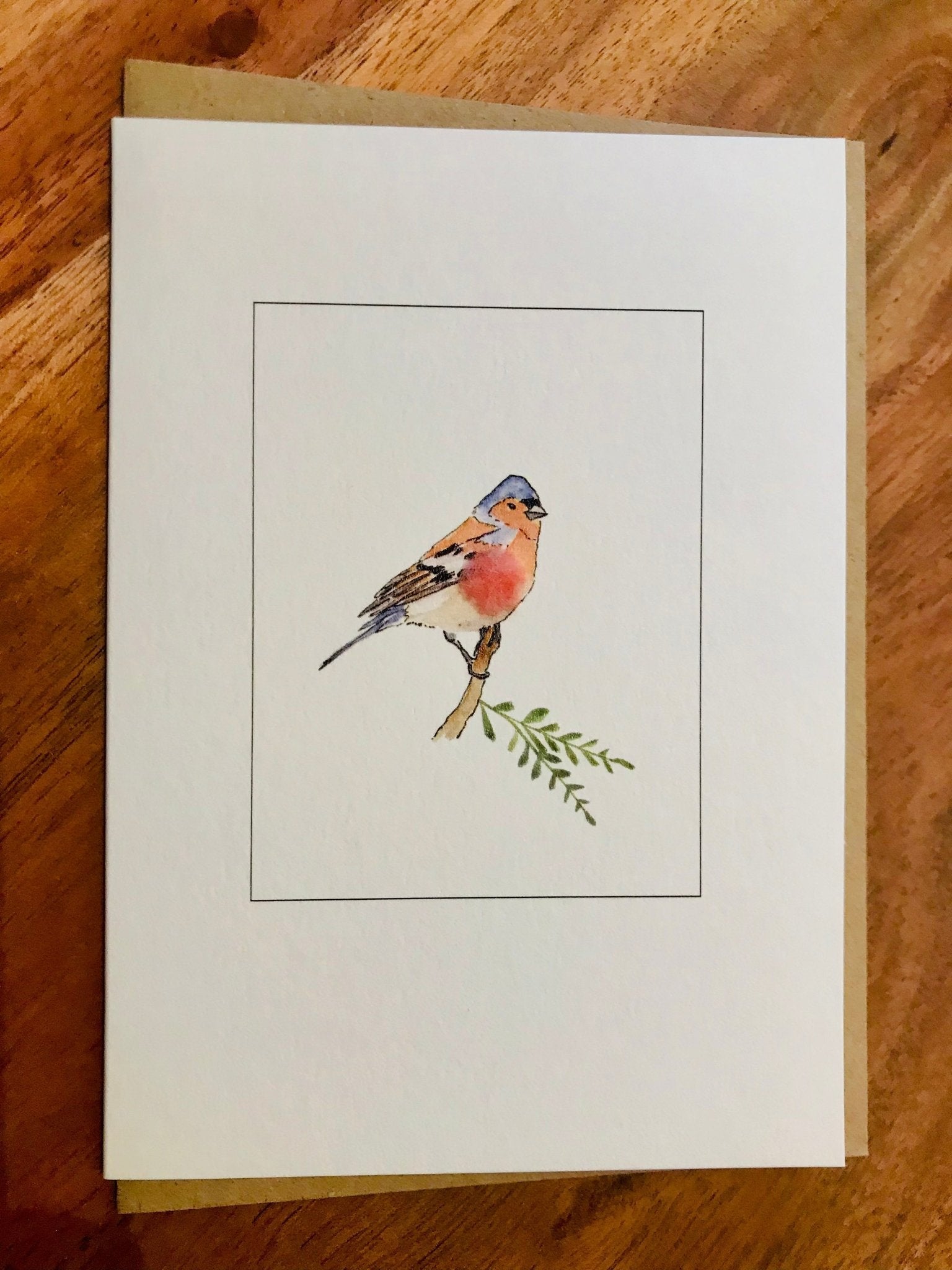 Chaffinch Card - The Nancy Smillie Shop - Art, Jewellery & Designer Gifts Glasgow