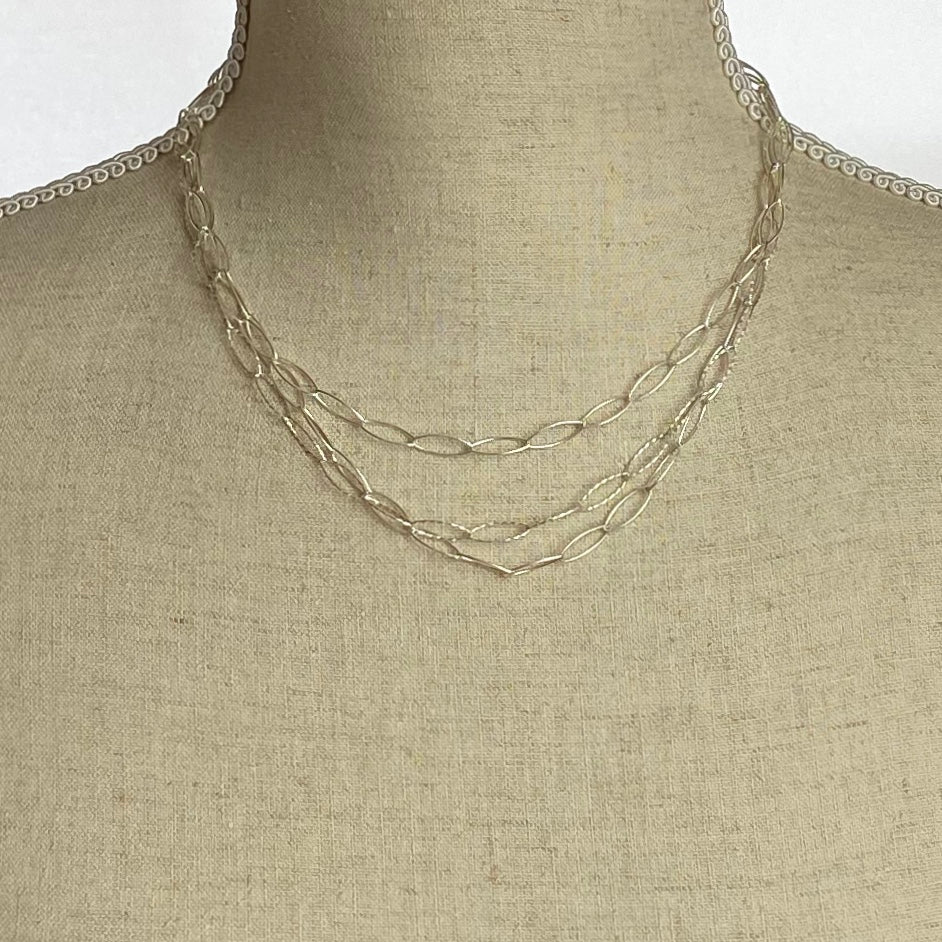 Chain in 3 Strands of Silver - The Nancy Smillie Shop - Art, Jewellery & Designer Gifts Glasgow