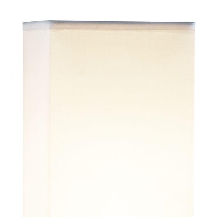 Chrome Square Touch Lamp (White Shade) - The Nancy Smillie Shop - Art, Jewellery & Designer Gifts Glasgow