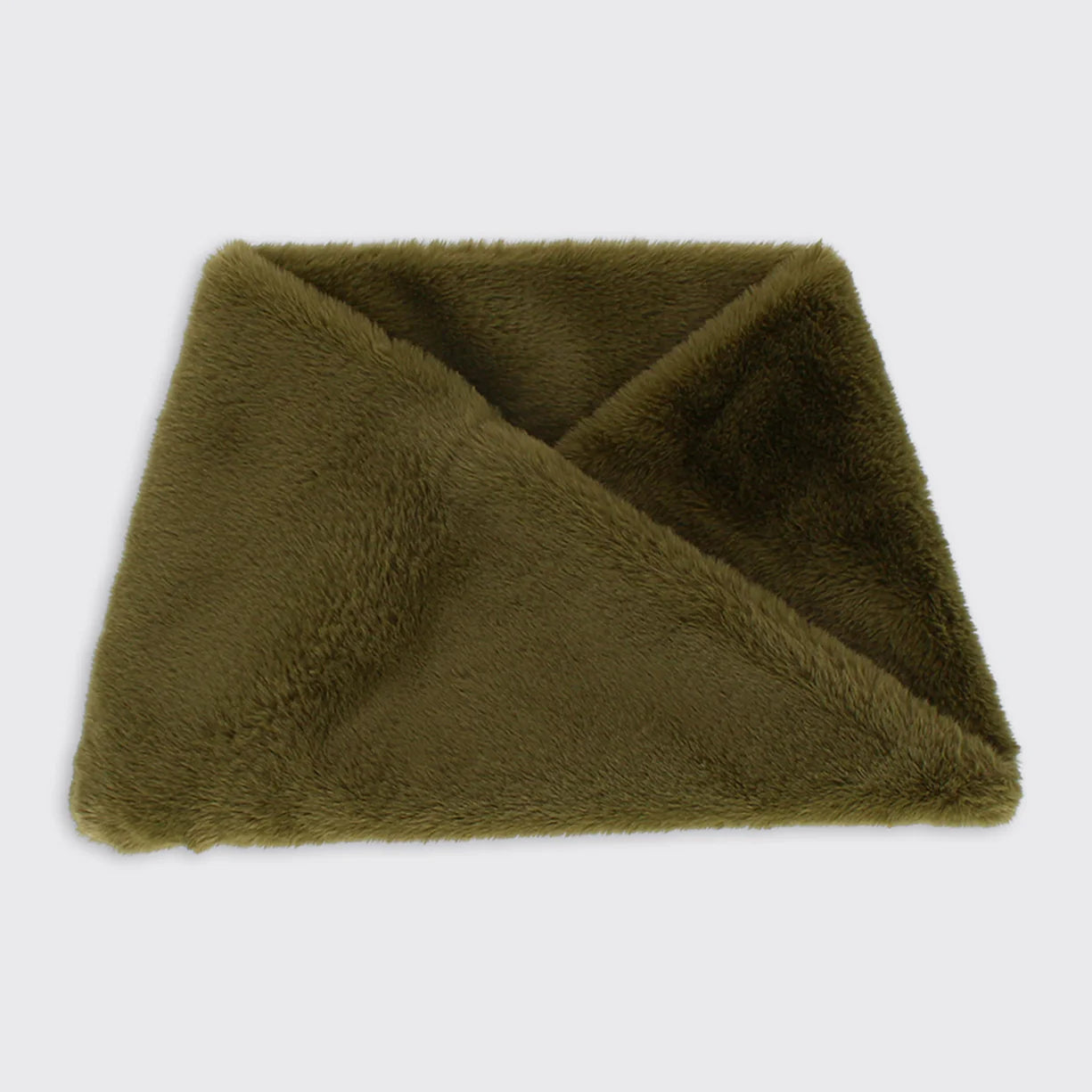 Sage Green Chunky Faux Fur Snood