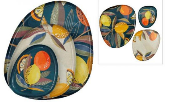 Citrus Abstract Trays - The Nancy Smillie Shop - Art, Jewellery & Designer Gifts Glasgow