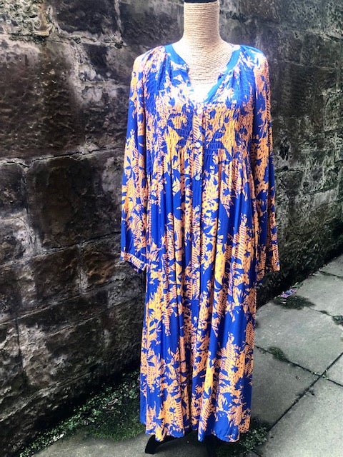 Cobalt Long Dress - The Nancy Smillie Shop - Art, Jewellery & Designer Gifts Glasgow