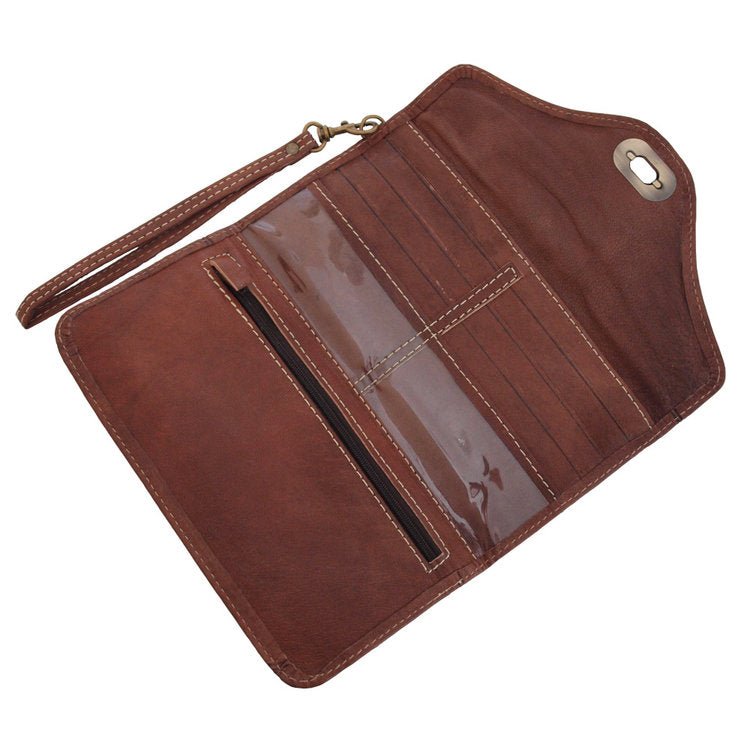 Dark Brown Decorative Purse - The Nancy Smillie Shop - Art, Jewellery & Designer Gifts Glasgow