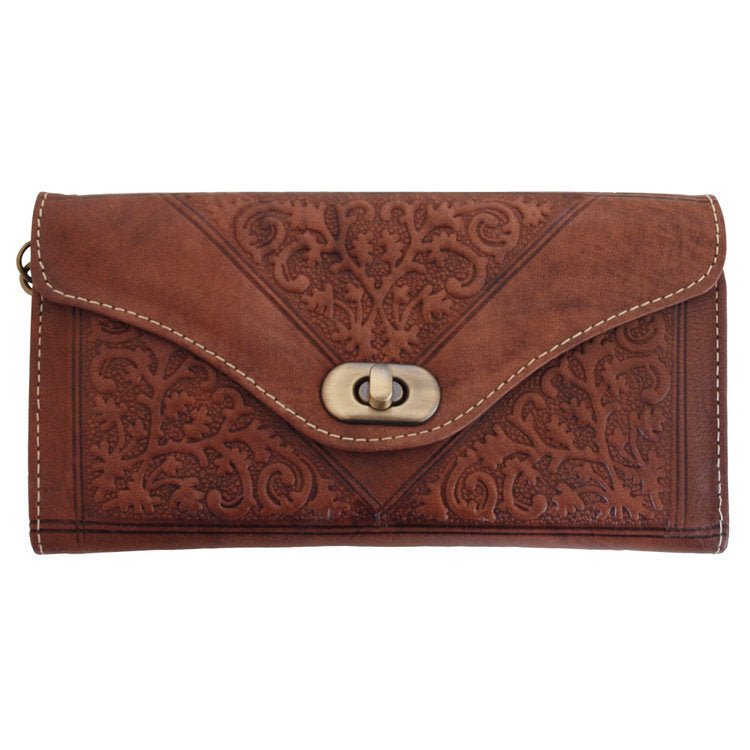 Dark Brown Decorative Purse - The Nancy Smillie Shop - Art, Jewellery & Designer Gifts Glasgow