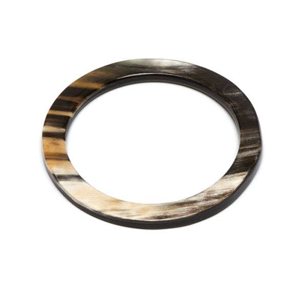 Buffalo horn Bangle -Black Natural