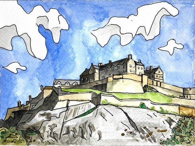 Edinburgh Castle Print - The Nancy Smillie Shop - Art, Jewellery & Designer Gifts Glasgow