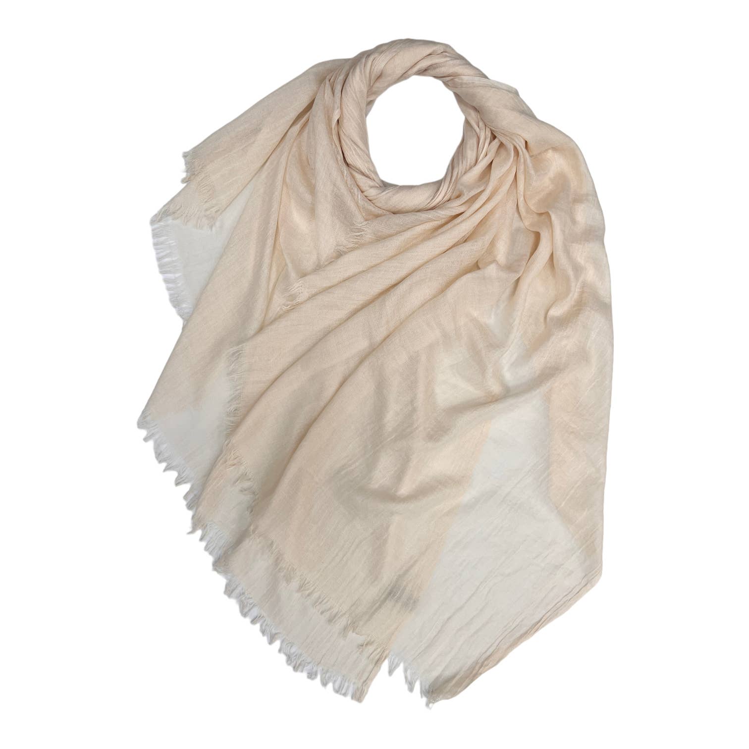 Classic plain cotton blend scarf finished with fringes: Lavender - The Nancy Smillie Shop - Art, Jewellery & Designer Gifts Glasgow