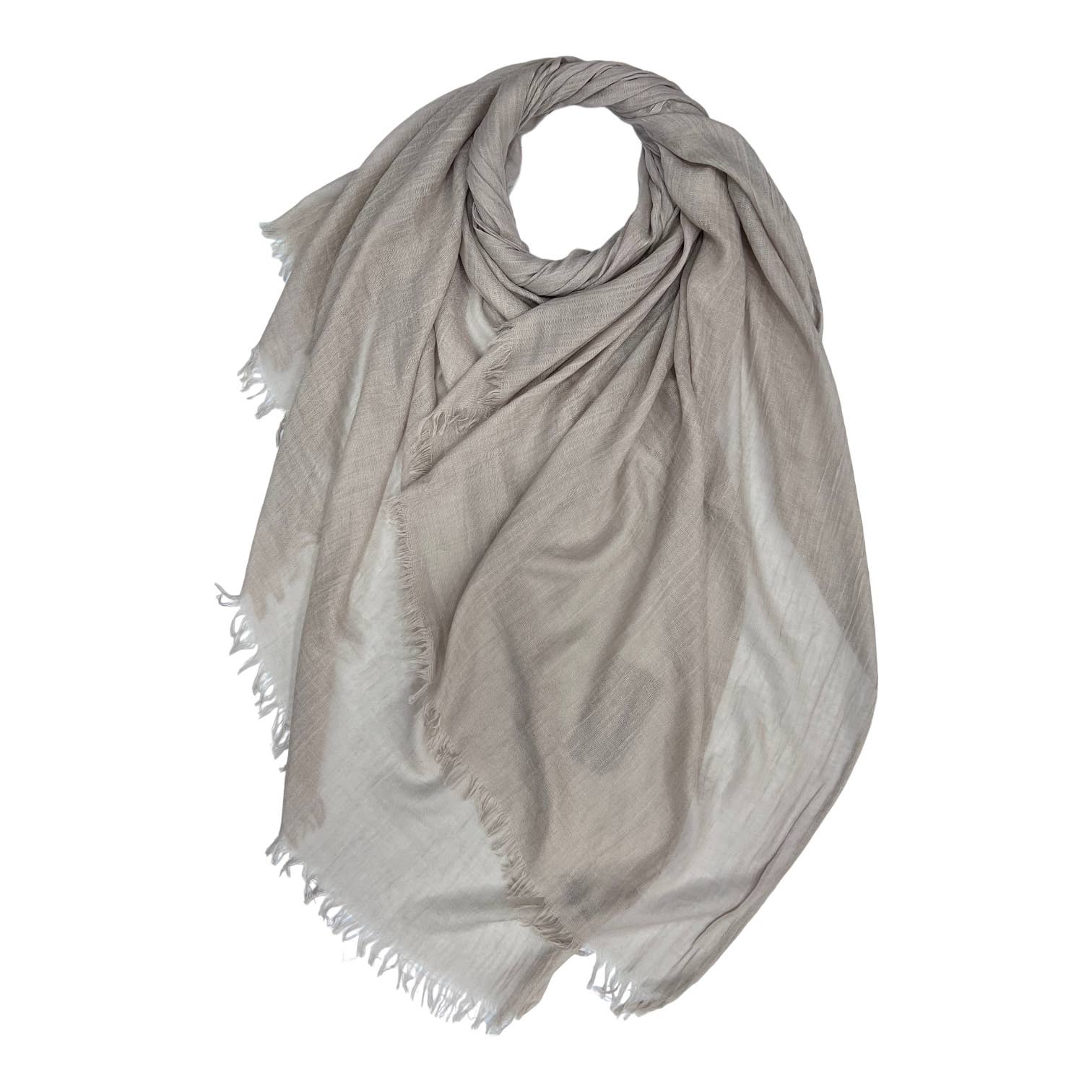 Classic plain cotton blend scarf finished with fringes: Lavender - The Nancy Smillie Shop - Art, Jewellery & Designer Gifts Glasgow