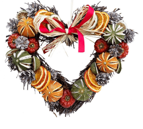 Fruit Twig Heart 20Cm - The Nancy Smillie Shop - Art, Jewellery & Designer Gifts Glasgow