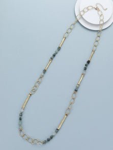 Gold Beaded Necklace - The Nancy Smillie Shop - Art, Jewellery & Designer Gifts Glasgow