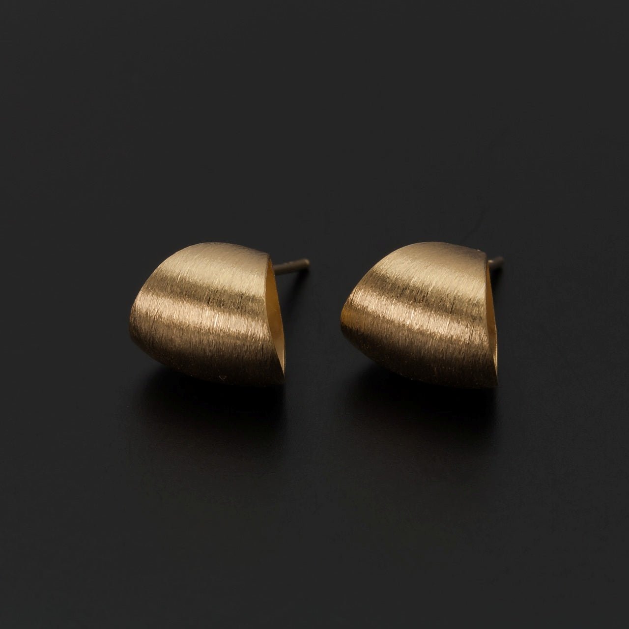 Gold Curl Studs - The Nancy Smillie Shop - Art, Jewellery & Designer Gifts Glasgow