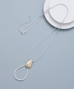 Gold Oval Necklace - The Nancy Smillie Shop - Art, Jewellery & Designer Gifts Glasgow