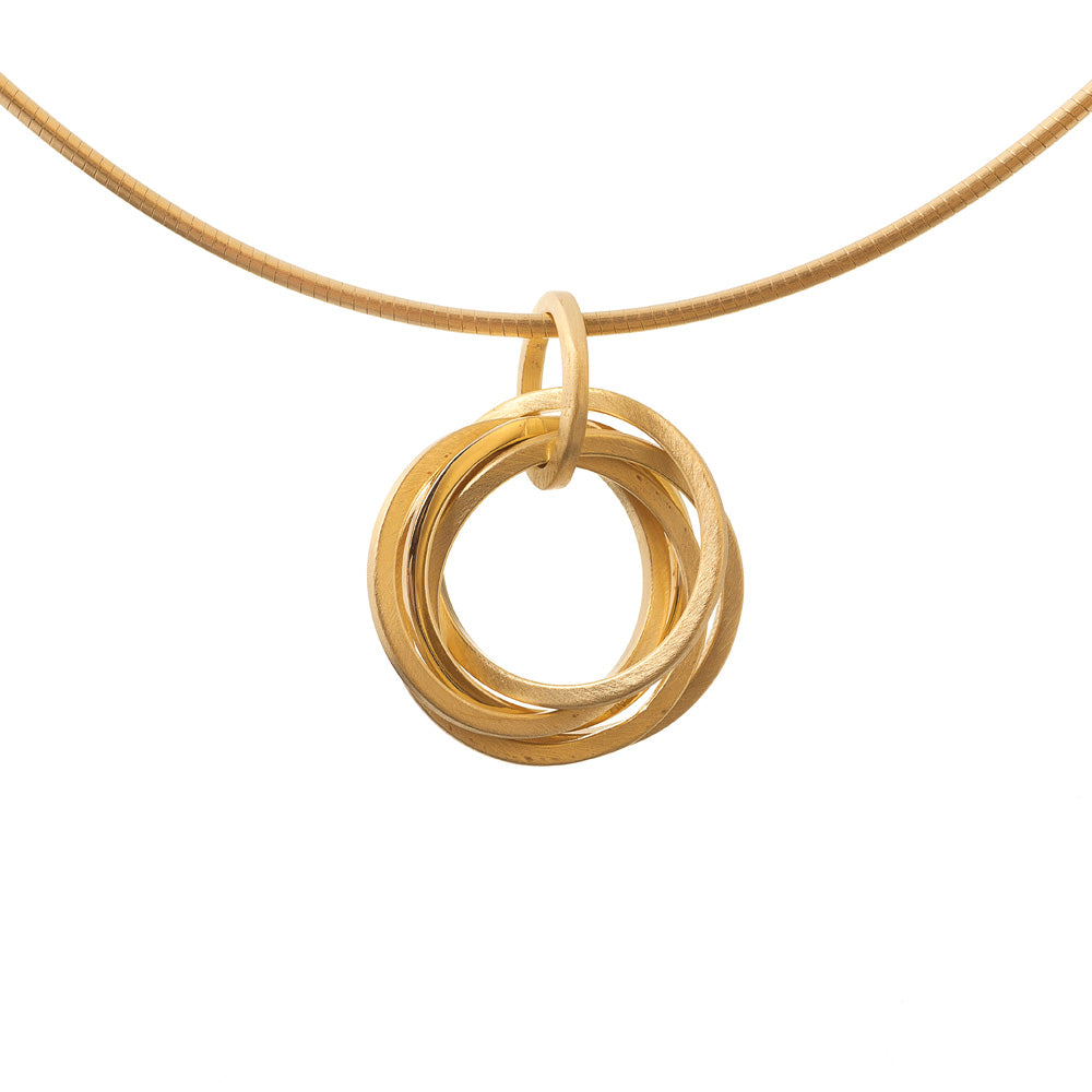 Gold Tangle Pendant - The Nancy Smillie Shop - Art, Jewellery & Designer Gifts Glasgow