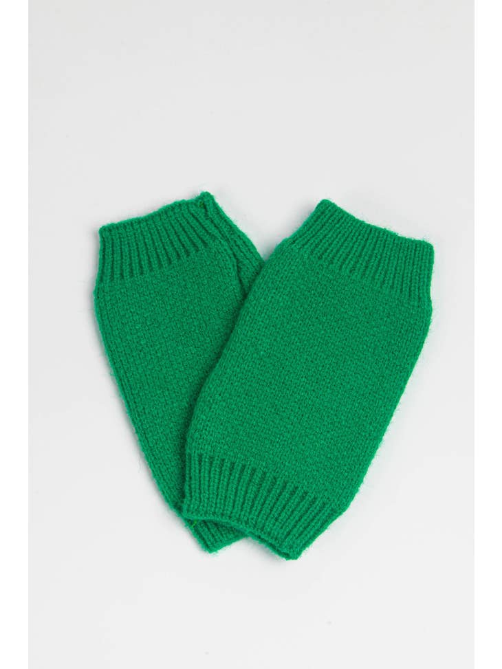 Green Wrist Warmers - The Nancy Smillie Shop - Art, Jewellery & Designer Gifts Glasgow