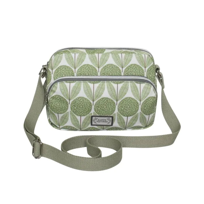 green flower lois messenger bag | The Nancy Smillie Shop - Art, Jewellery & Designer Gifts Glasgow Scotland