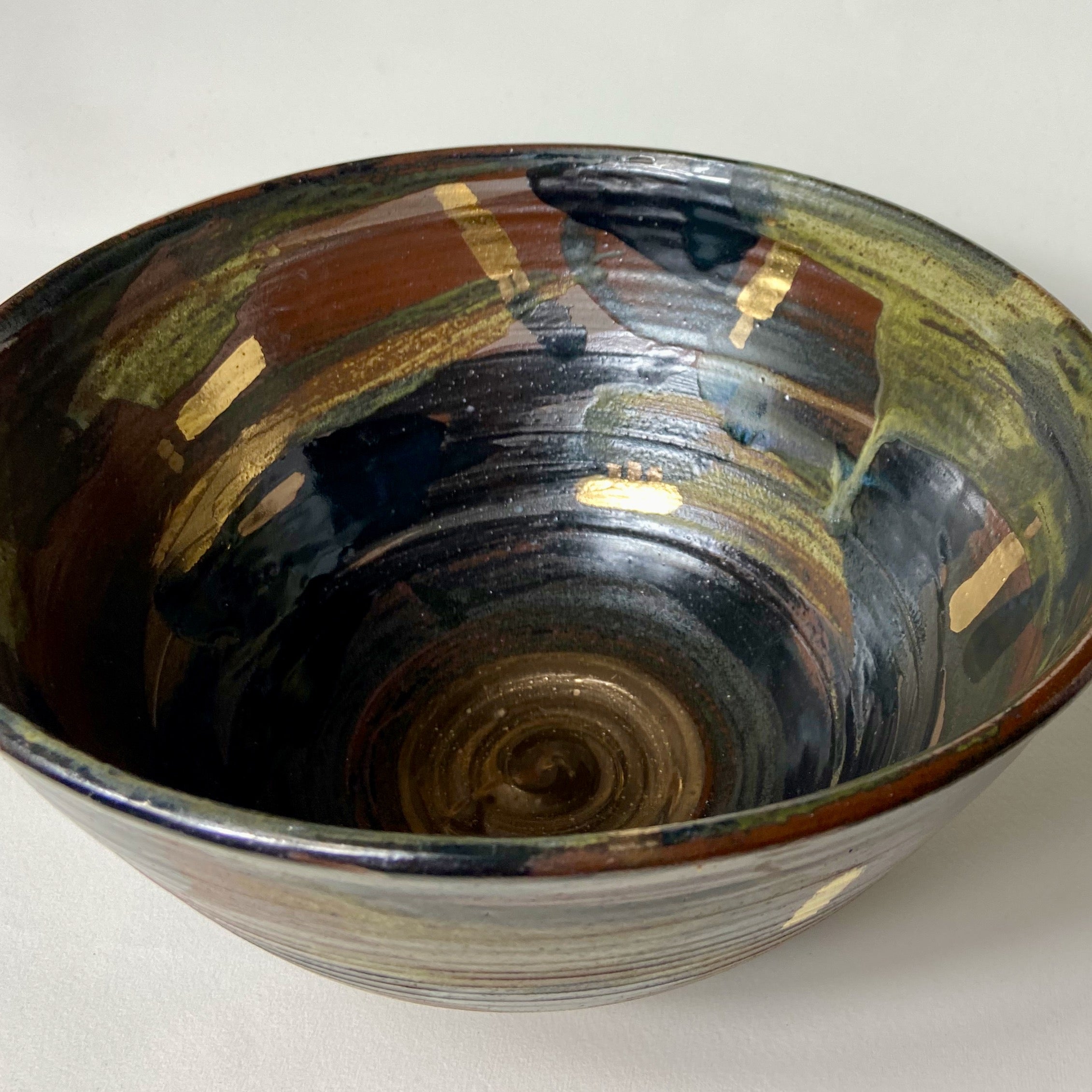 Hand Thrown Bowl With Gold - The Nancy Smillie Shop - Art, Jewellery & Designer Gifts Glasgow