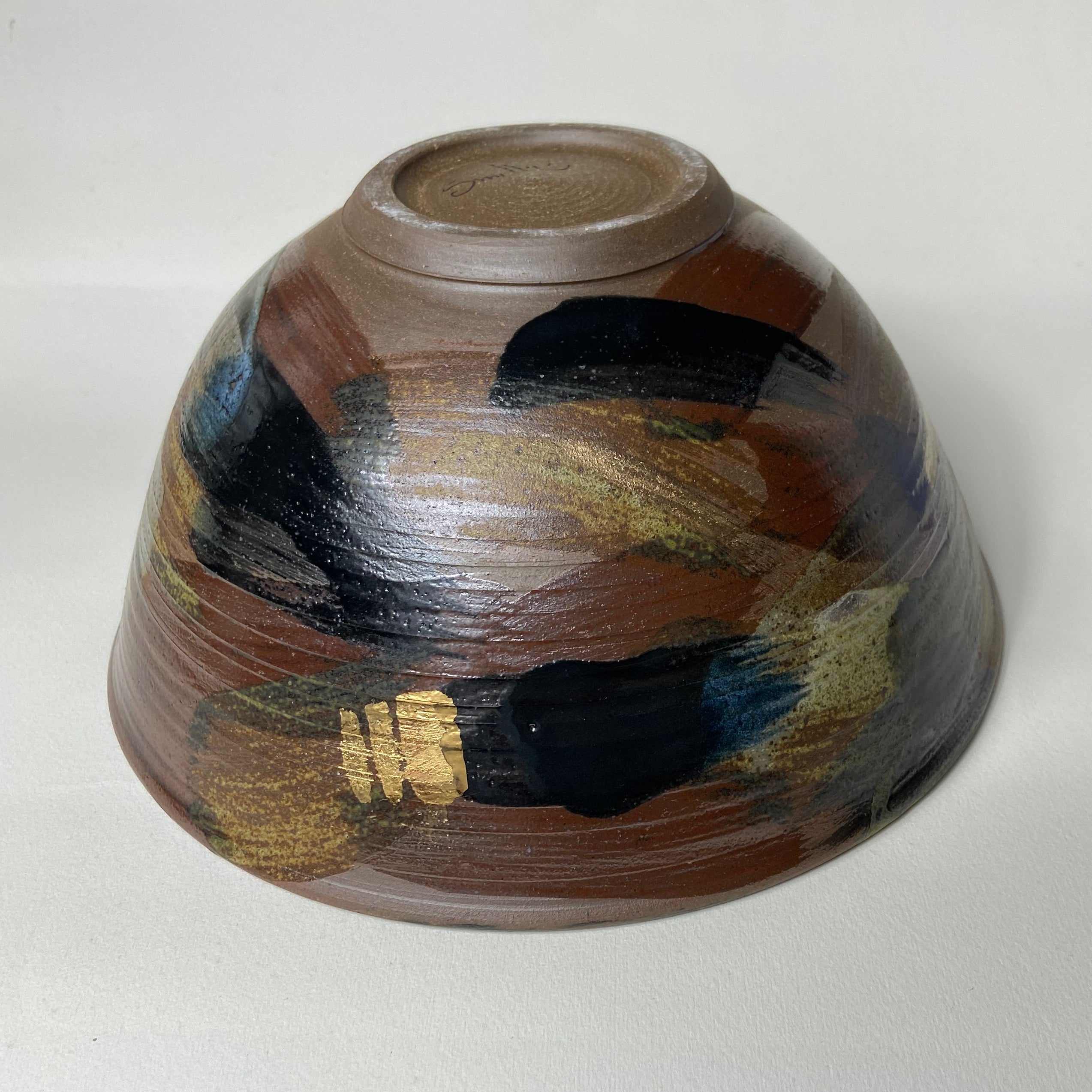 Hand Thrown Bowl With Gold - The Nancy Smillie Shop - Art, Jewellery & Designer Gifts Glasgow