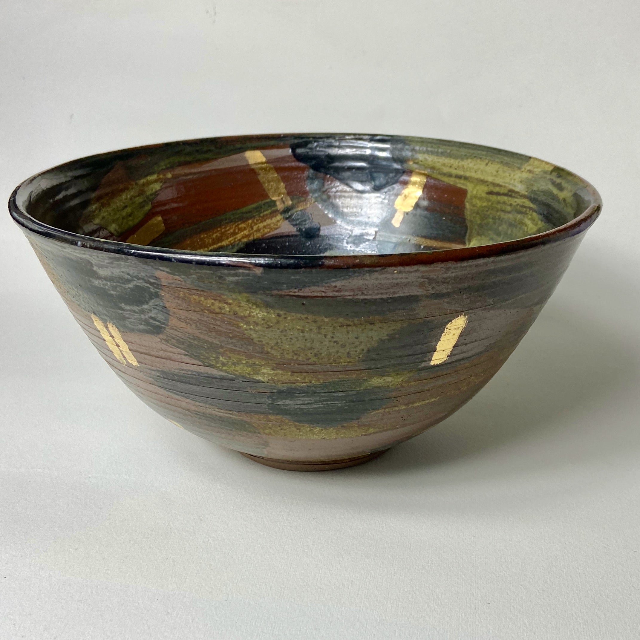 Hand Thrown Bowl With Gold - The Nancy Smillie Shop - Art, Jewellery & Designer Gifts Glasgow