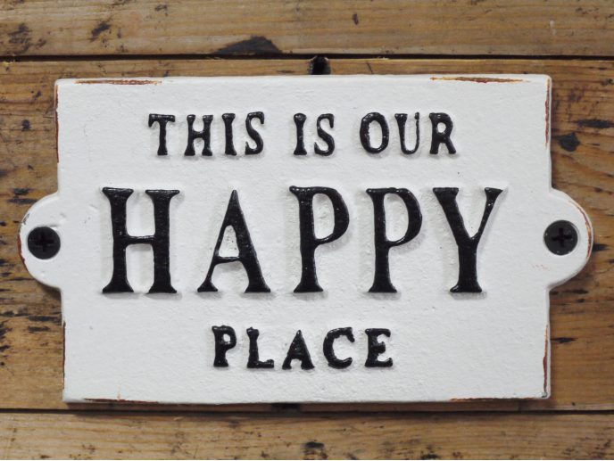 'Happy Place' Sign - The Nancy Smillie Shop - Art, Jewellery & Designer Gifts Glasgow