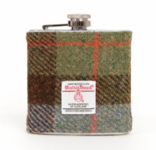 Harris Tweed Hip Flask -MacLeod - The Nancy Smillie Shop - Art, Jewellery & Designer Gifts Glasgow