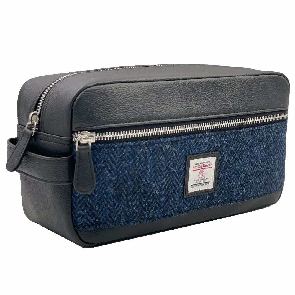 Harris Tweed Wash Bag - The Nancy Smillie Shop - Art, Jewellery & Designer Gifts Glasgow