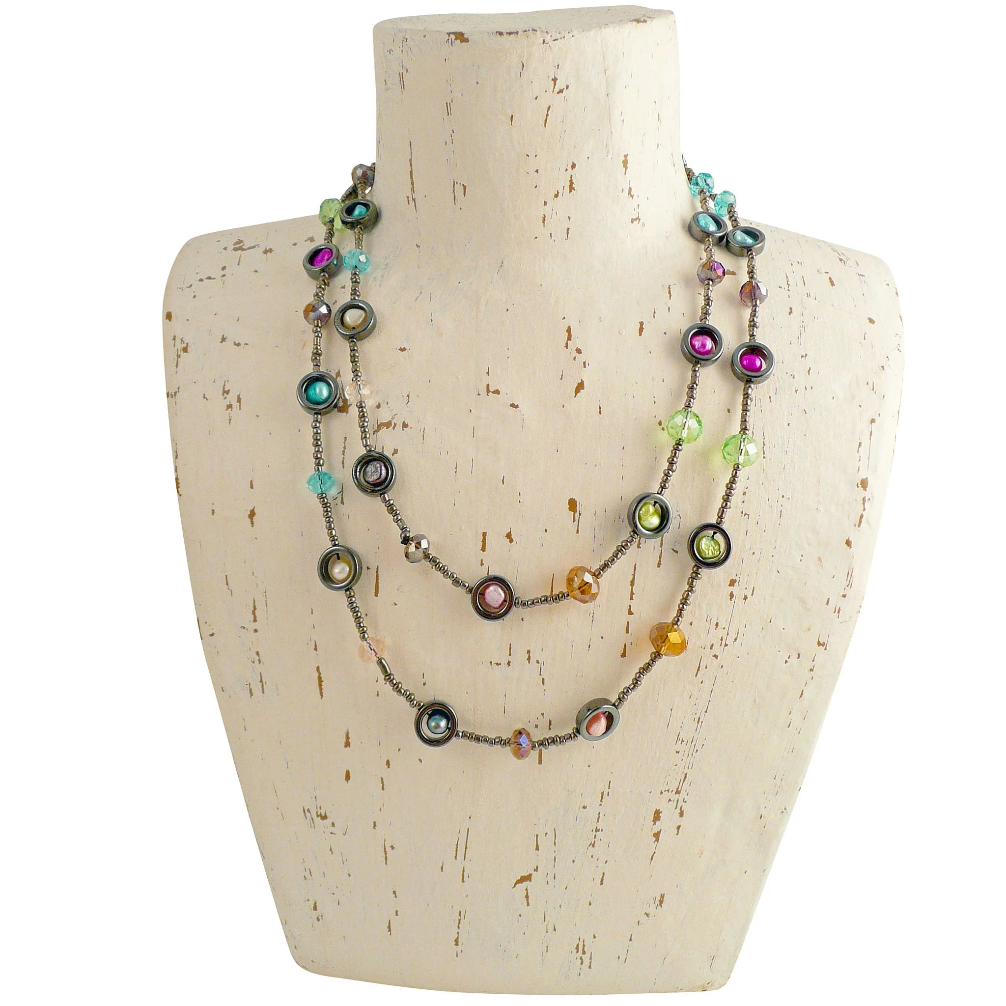 Hematite Rainbow Necklace - The Nancy Smillie Shop - Art, Jewellery & Designer Gifts Glasgow