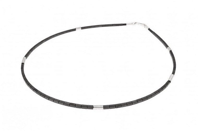 Hematite Square Necklace - The Nancy Smillie Shop - Art, Jewellery & Designer Gifts Glasgow