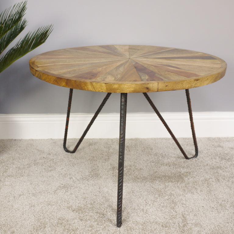 Industrial Round Coffee Table - The Nancy Smillie Shop - Art, Jewellery & Designer Gifts Glasgow