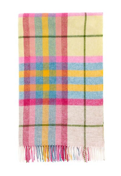 Ivory & Pink Shetland Throw - The Nancy Smillie Shop - Art, Jewellery & Designer Gifts Glasgow