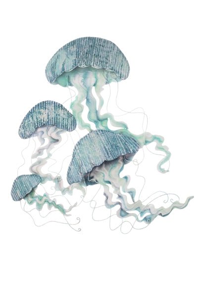 Jellyfish Wall Art - The Nancy Smillie Shop - Art, Jewellery & Designer Gifts Glasgow