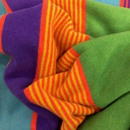 Kelly Lambswool Throw Spectrum - The Nancy Smillie Shop - Art, Jewellery & Designer Gifts Glasgow