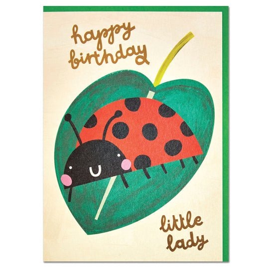 Lady Bird Birthday Card - The Nancy Smillie Shop - Art, Jewellery & Designer Gifts Glasgow