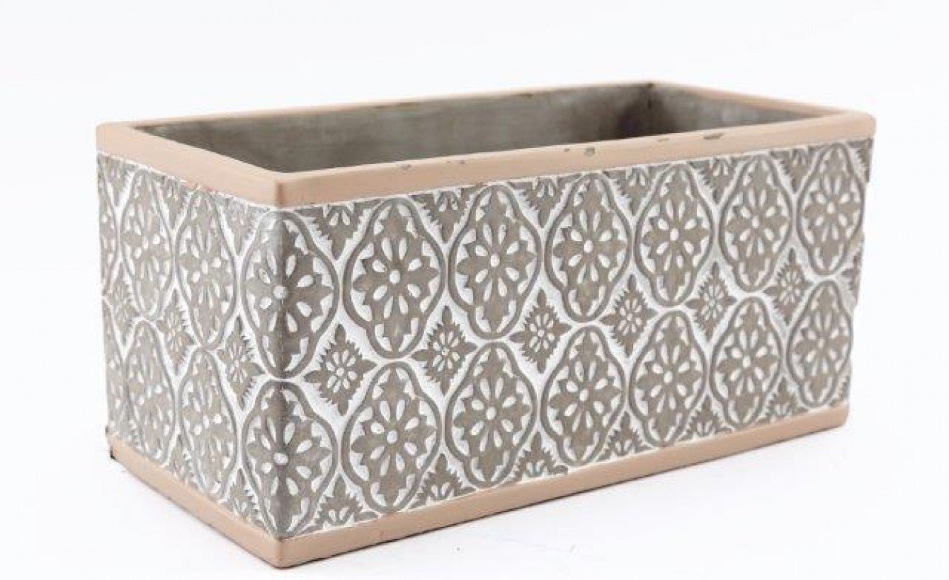 Large Embossed Planter - The Nancy Smillie Shop - Art, Jewellery & Designer Gifts Glasgow