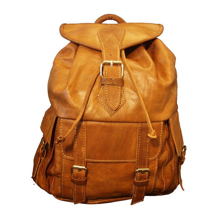 Large Tan Leather Rucksack - The Nancy Smillie Shop - Art, Jewellery & Designer Gifts Glasgow