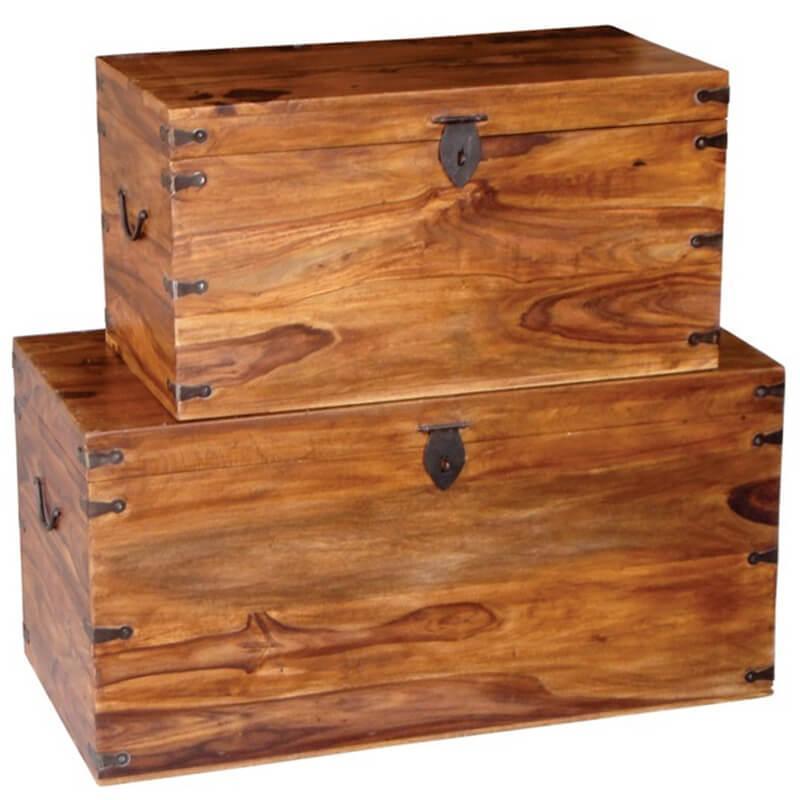 Large Wooden Chest - The Nancy Smillie Shop - Art, Jewellery & Designer Gifts Glasgow