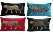 Leopard SC Cushion (30x50CM) - The Nancy Smillie Shop - Art, Jewellery & Designer Gifts Glasgow