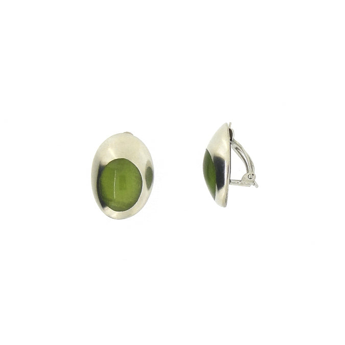 Lime Clip-on Earrings - The Nancy Smillie Shop - Art, Jewellery & Designer Gifts Glasgow