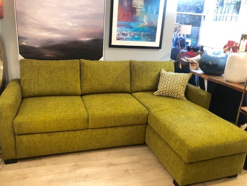 Lime Green Sofabed with Storage - last one in stock - The Nancy Smillie Shop - Art, Jewellery & Designer Gifts Glasgow