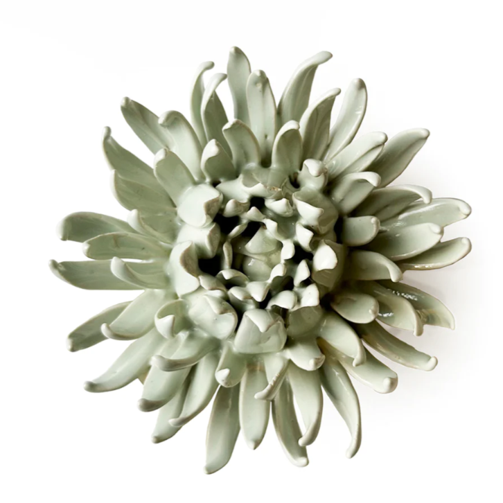 Mint Flower Ceramic Wall Art - The Nancy Smillie Shop - Art, Jewellery & Designer Gifts Glasgow